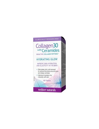 Collagen30®  Колаген + Серамиди х 120 таблетки Webber Naturals | Collagen with Ceramides