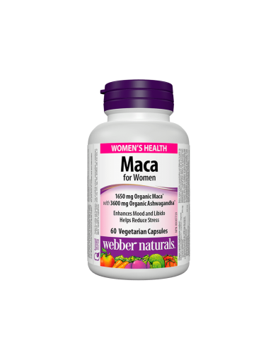 Мака за жени (есктракт) 1650мг х 60 капсули Webber Naturals | Maca for Women