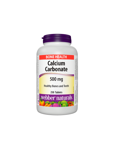 Калций карбонат 500мг х 250 таблетки Webber Naturals |Calcium Carbonate