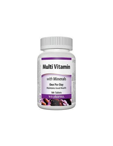 Мултивитамини + минерали х 100 таблетки Webber Naturals | Multi Vitamin with Minerals