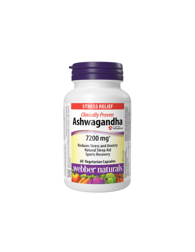 Ашваганда 600мг х 60 капсули Webber Naturals | Ashwagandha Extract 7200mg