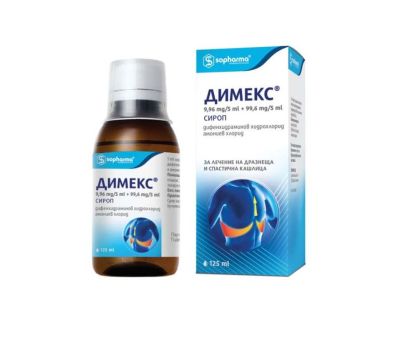 ДИМЕКС сироп за кашлица х 125мл | DIMEX syrup Sopharma