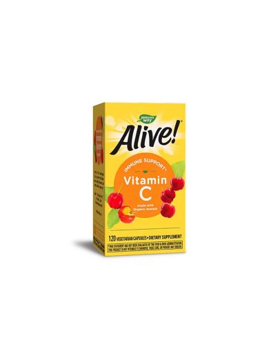 Алайв Витамин Ц oт ацерола х 120 капсули Nature’s Way | Alive Vitamin C