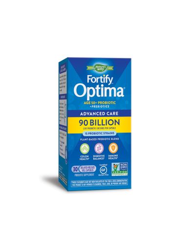 Fortify™ Optima® Advanced Care Age 50+ Пробиотик + пребиотици за хора 50+ години 90 млрд CFU х 30 капсули Nature’s Way