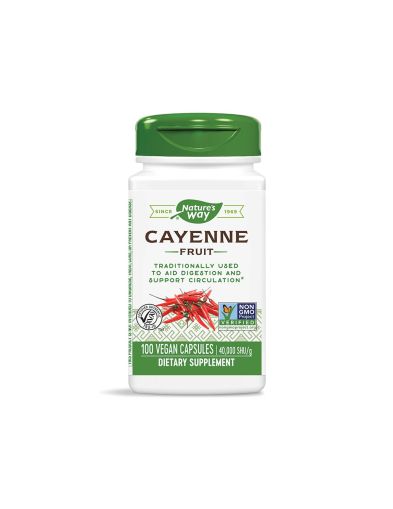 Лют червен пипер плод 450 мг х 100 капсули Nature’s Way | Cayenne Pepper Fruit