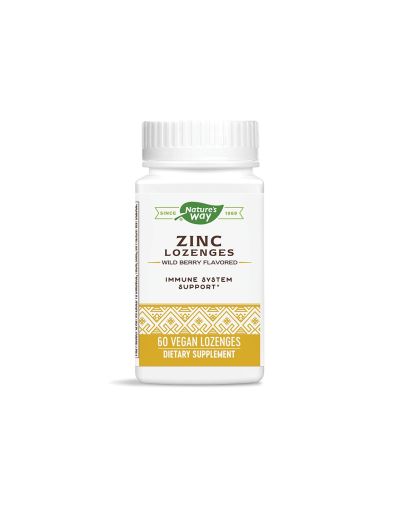 Цинк + Ехинацея и Витамин Ц х 60 таблетки за смучене Nature’s Way | Zinc Lozenges