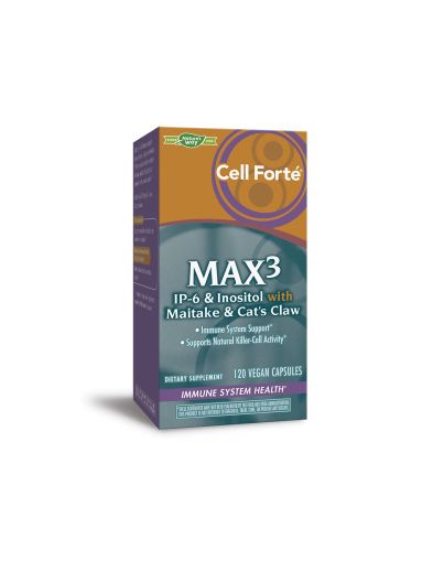 Cell Forté MAX³ IP-6 Формула с инозитол хексафосфат, майтаке и котешки нокът Nature’s Way