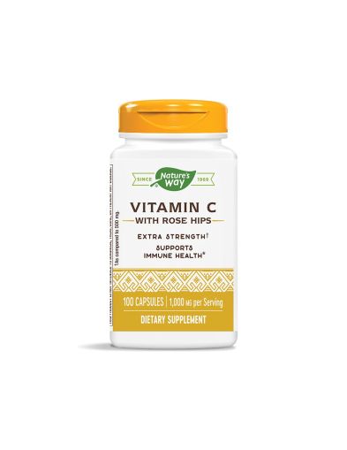 Витамин Ц 1000 мг + Шипка x 100 капсули Nature’s Way | Vitamin C + Rose Hips