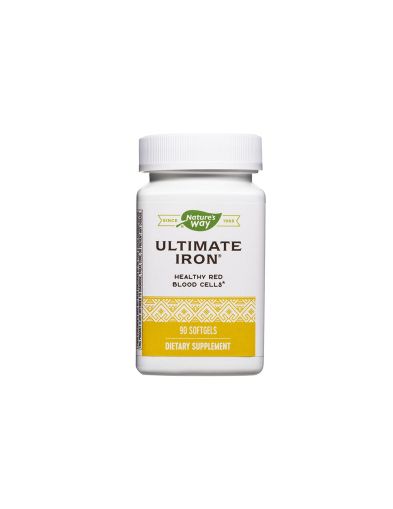 Ultimate Iron Формула с желязо, фолат и витамин Б12 х 90 капсули Nature’s Way