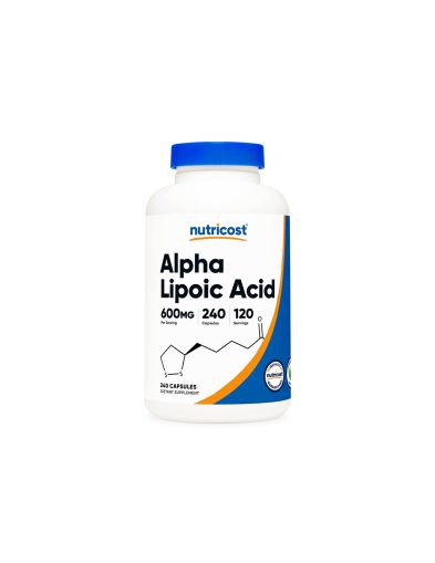 Алфа-липоева киселина 600 мг х 240 капсули Nutricost | Alpha Lipoic Acid