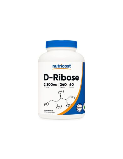 Д-Рибоза 2800 мг х 240 капсули Nutricost | D-Ribose