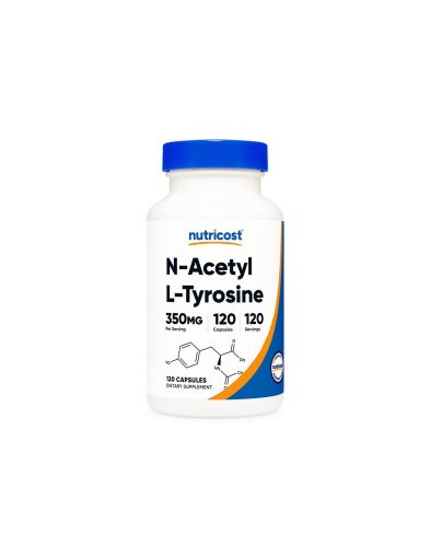 Н-Ацетил Л-Тирозин 350 мг х 120 капсули Nutricost | N-Acetyl L- Tyrosine