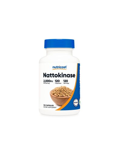 Натокиназа 100 мг 2000FU х 120 капсули Nutricost | Nattokinase