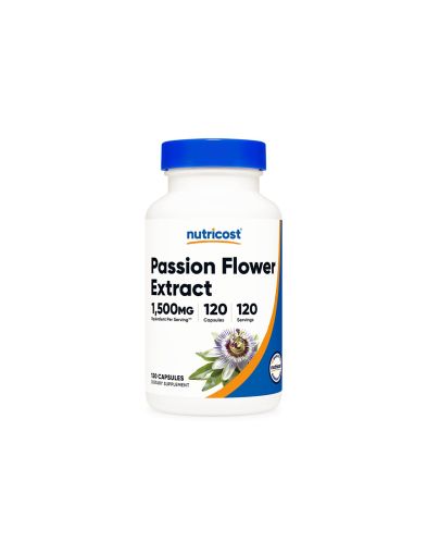 Пасифлора екстракт 375 мг х 120 капсули Nutricost | Passion Fruit Extract