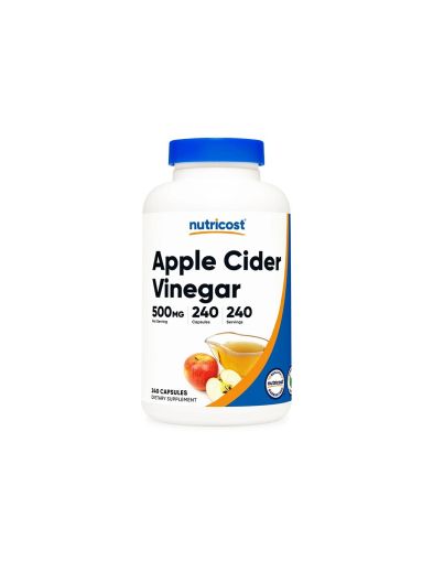 Ябълков оцет 500 мг x 240 капсули Nutricost | Apple Cider Vinegar