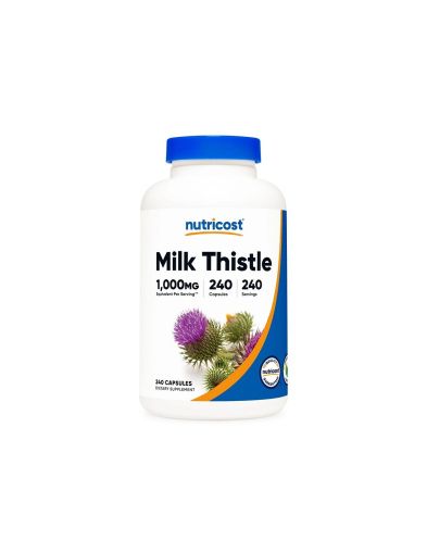 Бял трън (Млечен бодил) 250 мг x 240 капсули Nutricost | Milk thistle