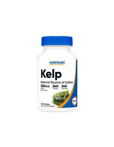 Келп екстракт 325 мг х 240 таблетки Nutricost | Kelp Natural Iodine Source