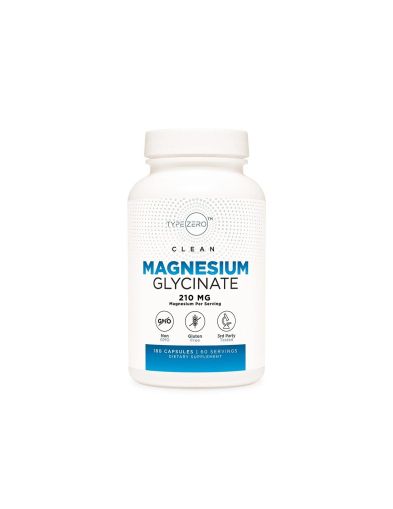 Type Zero™ Магнезий глицинат х 180 капсули Nutricost | Magnesium Glycinate