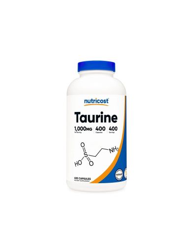 Таурин 1000 мг х 400 капсули Nutricost | Taurine