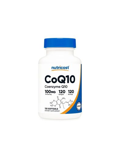 Коензим Q10 100мг х 120 капсули за здраво сърце и енергия Nutricost | Coenzyme Q10