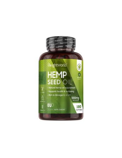 Масло от конопено семе х 180 капсули Weight World | Hemp Seed Oil