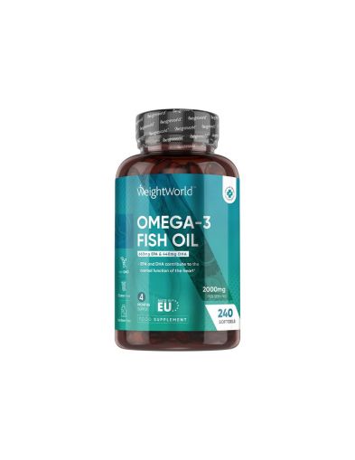 Омега 3 Рибено масло EPA/DHA 660/440 мг х 240 капсули Weight World | Omega 3 Fish Oil