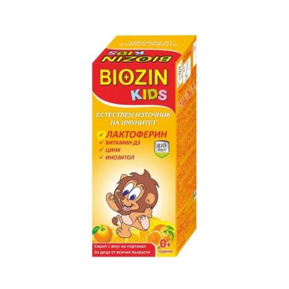 БИОЗИН КИДС Сироп за деца с лактоферин х 100 мл BIOSHIELD | BIOZIN KIDS