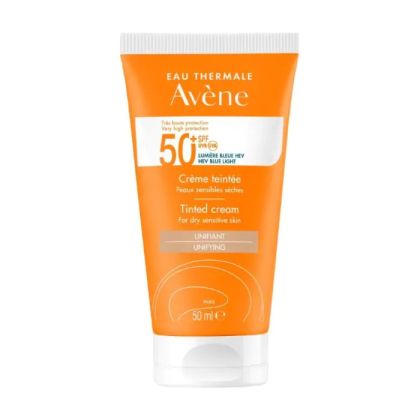 Авен СЪН SPF50+ Слънцезащитен тониран крем за лице 50 мл | Avene Sun