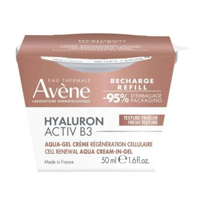 Авен ХИАЛУРОН АКТИВ Б3 Дневен аква гел крем 50 мл РИФИЛ | Avene Hyaluron Activ B3 Refill