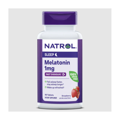 Натрол Мелатонин 1 мг х 90 ородисперсни таблетки | Natrol Melatonin Fast Dissolve