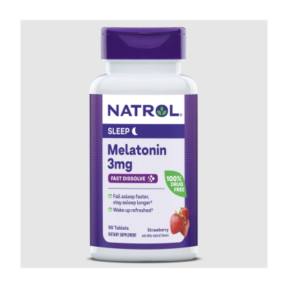 Натрол Мелатонин 3 мг х 90 ородисперсни таблетки | Natrol Melatonin Fast Dissolve