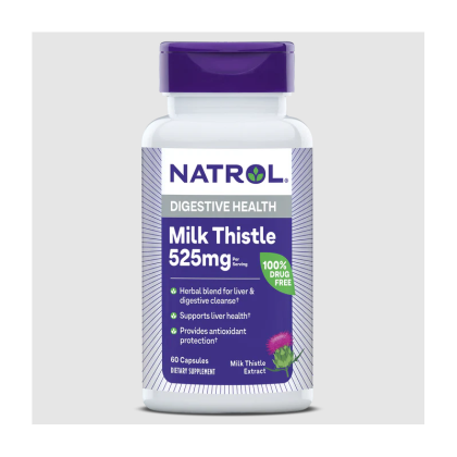 Натрол Бял трън 525 мг НАПРЕДНАЛА ФОРМУЛА х 60 капсули | Natrol Milk Thistle Advantage