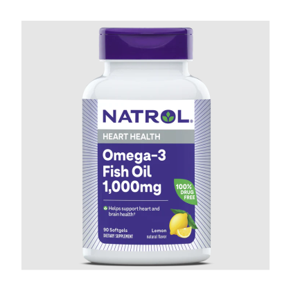 Натрол Омега 3 Рибено масло 1000 мг х 90 капсули | Natrol Omega-3 Fish Oil