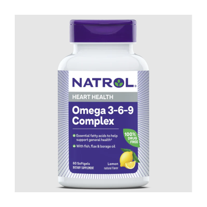 Натрол Омега 3-6-9 1200 мг х 60 капсули | Natrol Omega-3-6-9 Complex