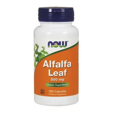 Люцерна екстракт 500 мг  х 100 капсули Now Foods | Alfalfa Leaf