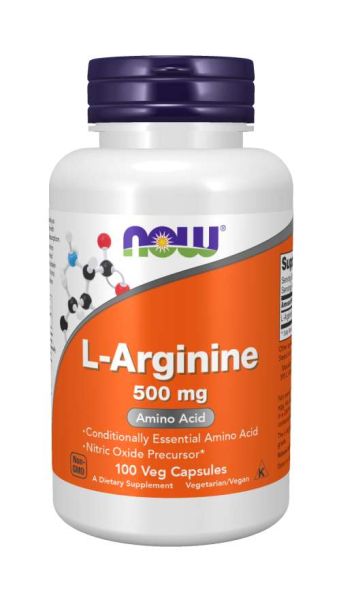 Л-Аргинин 500 мг х 100 Капсули Now Foods | L-Arginine