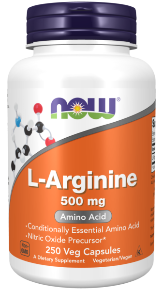 Л-Аргинин 500 мг х 250 Капсули Now Foods | L-Arginine