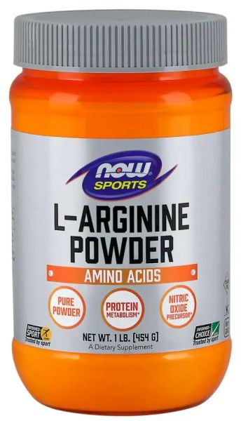 Л-Аргинин на прах  454 гр Now Foods Sports | L-Arginine