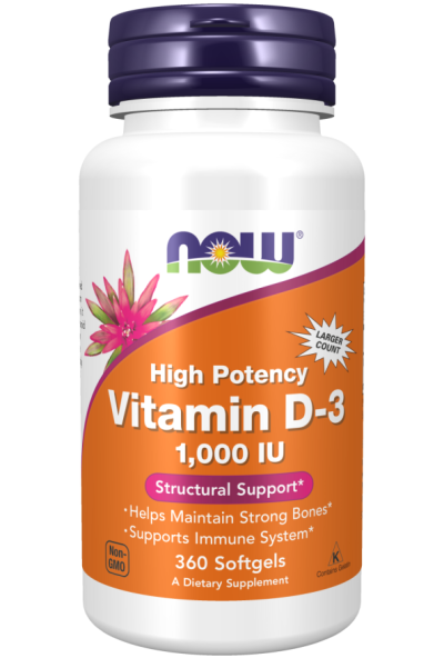 Витамин Д3 10000 IU х 360 меки капсули Now Foods | Vitamin D3