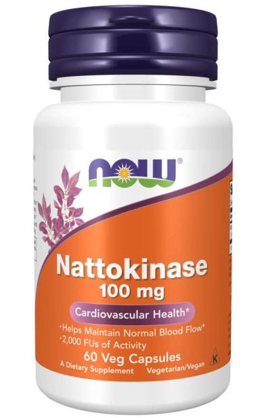 Натокиназа 100 мг х 60 капсули Now Foods | Nattokinase