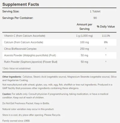 Витамин Ц 1000 Комплекс х 90 таблетки Now Foods | Vitamin C Buffered Complex