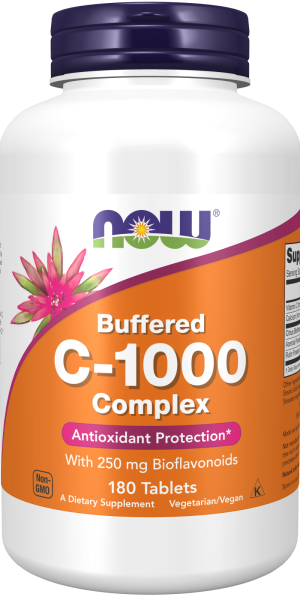 Витамин Ц 1000 Комплекс х 180 таблетки Now Foods | Vitamin C Buffered Complex