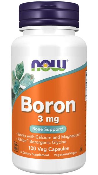 Бор 3 мг х 100 капсули Now Foods | Boron