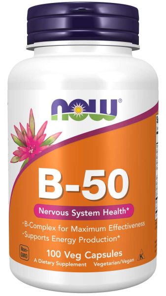 Витамин Б50 Комплекс х 100 капсули Now Foods | Vitamin B 50 Complex