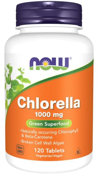 Хлорела 1000 мг х 120 таблетки Now Foods | Chorella