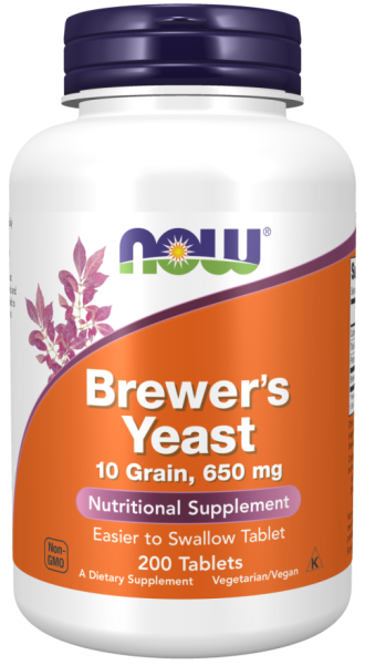 Бирена Мая 650 мг х 200 таблетки Now Foods | Brewer's Yeast