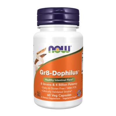 Пробиотик GR Дофилус х 60 капсули Now Foods | Gr 8 Dophilus Probiotic