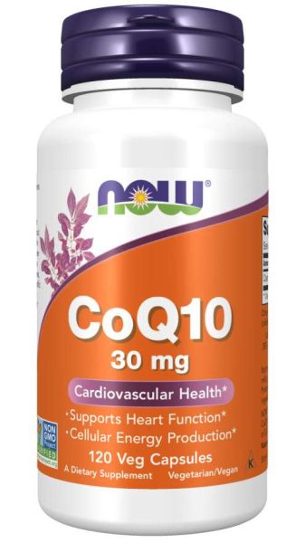 Коензим Q10 30 мг х 120 меки капсули Now Foods | Coenzyme Q10