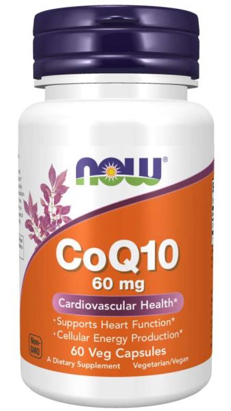 Коензим Q10 60 мг х 60 капсули Now Foods | Conenzyme Q10