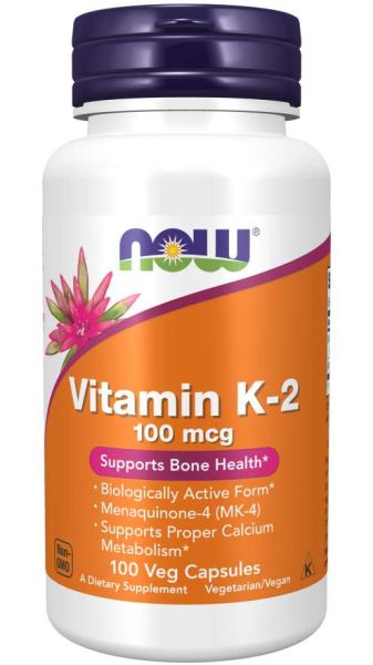 Витамин К2 100 мкг х 100 капсули Now Foods | Vitamin K-2 MK-4